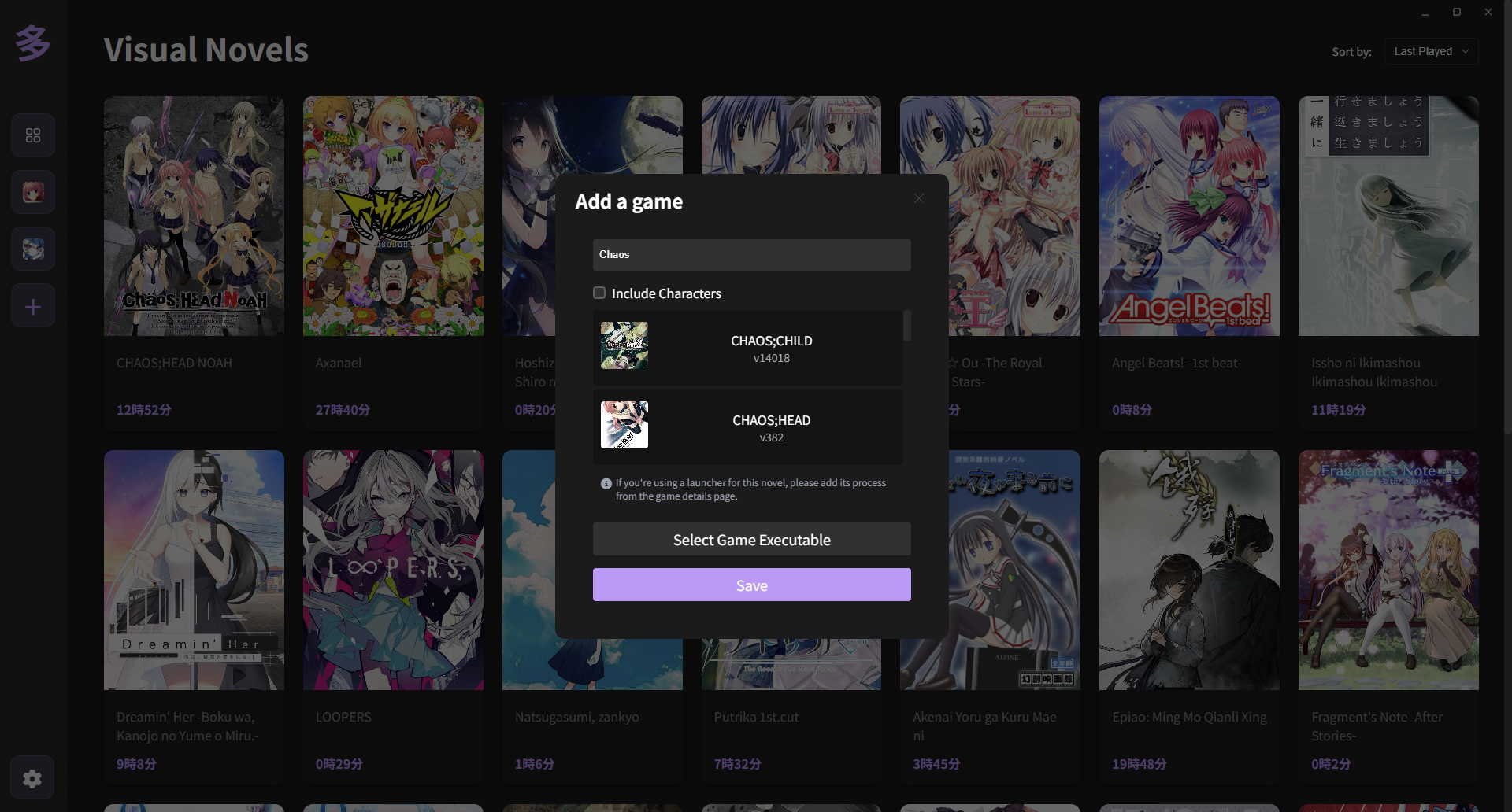 Add Game