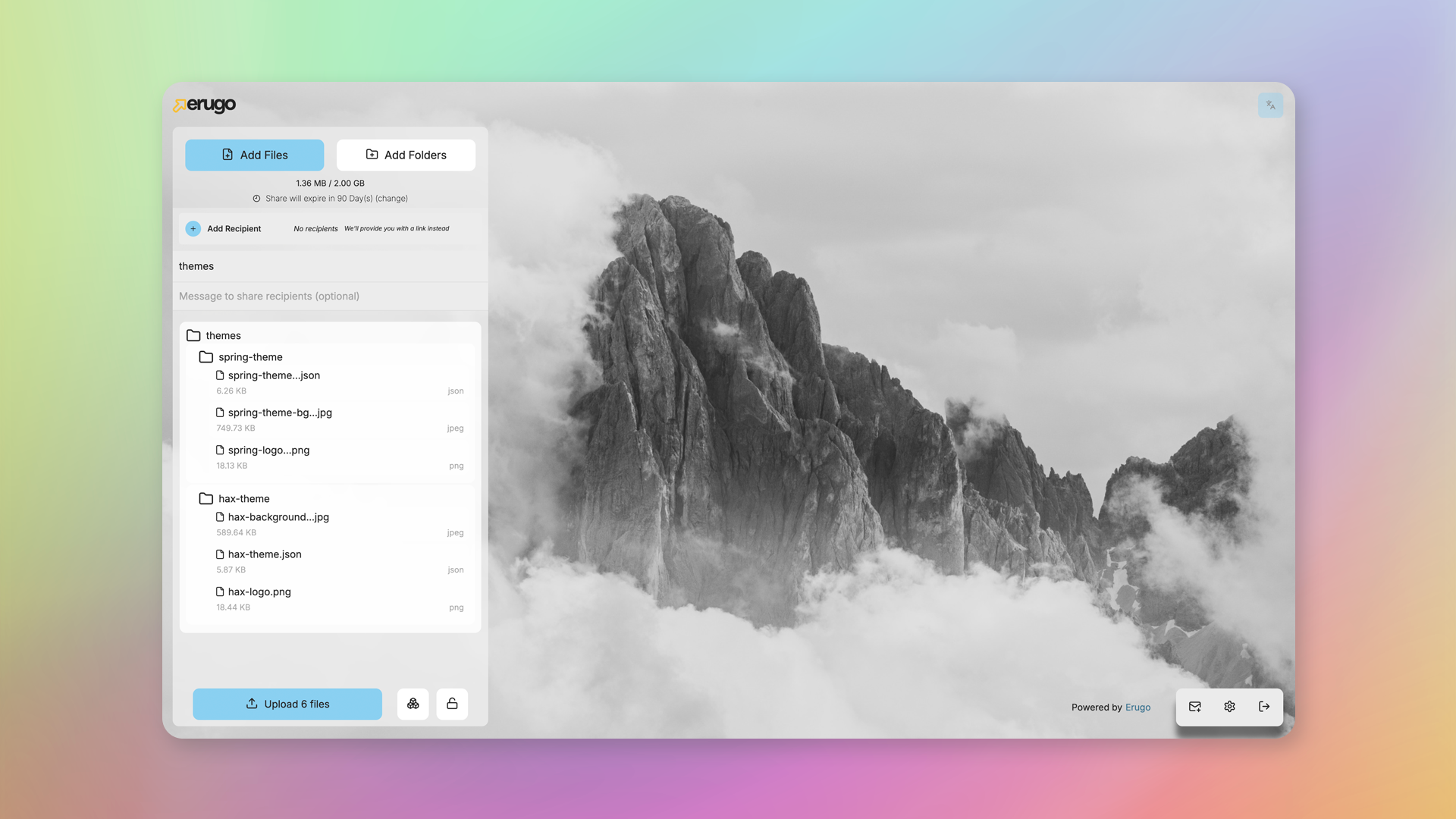 Upload Interface