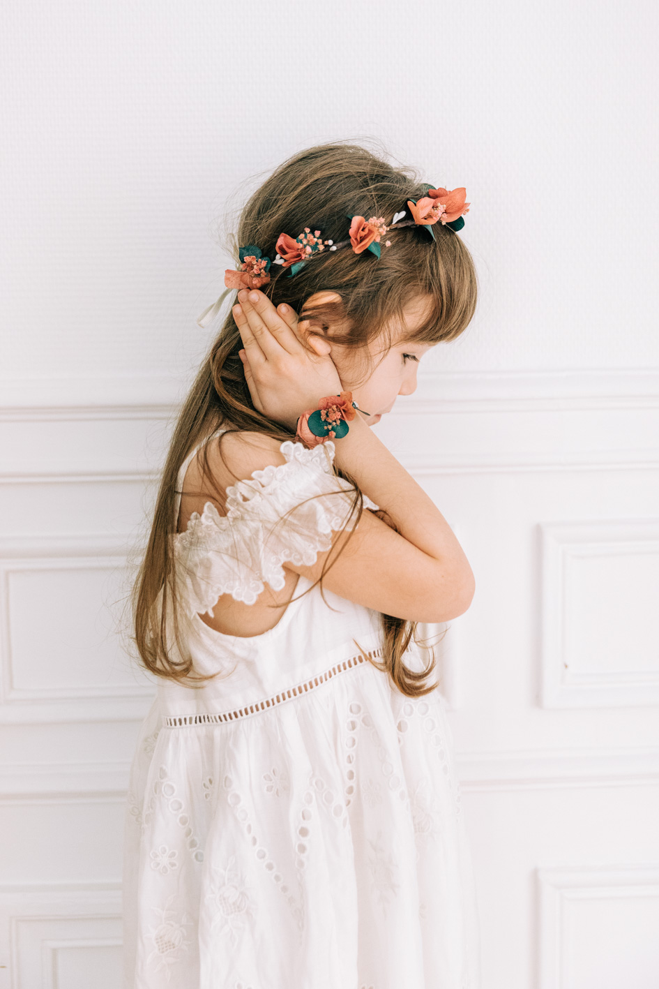 Barrettes bébé fille, couronne de fleurs, bandeaux.. pour Noël et les fêtes