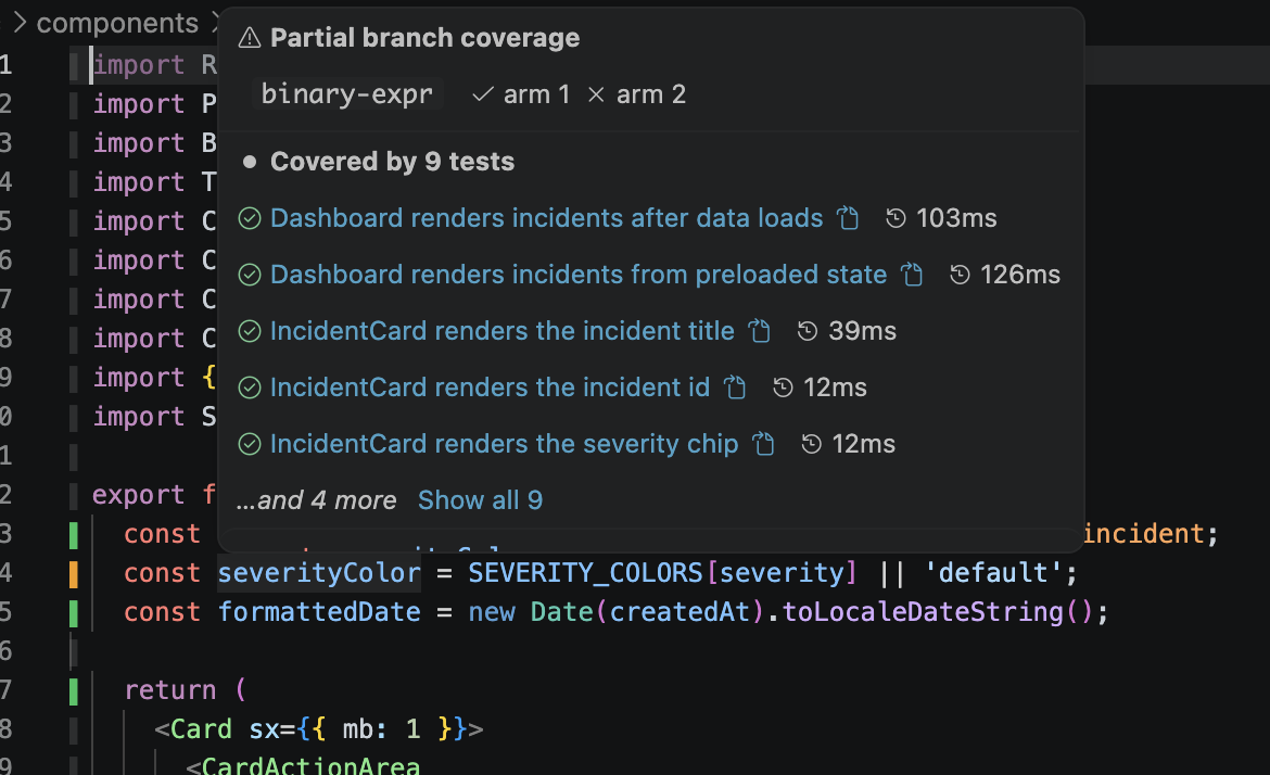 Code Coverage Example