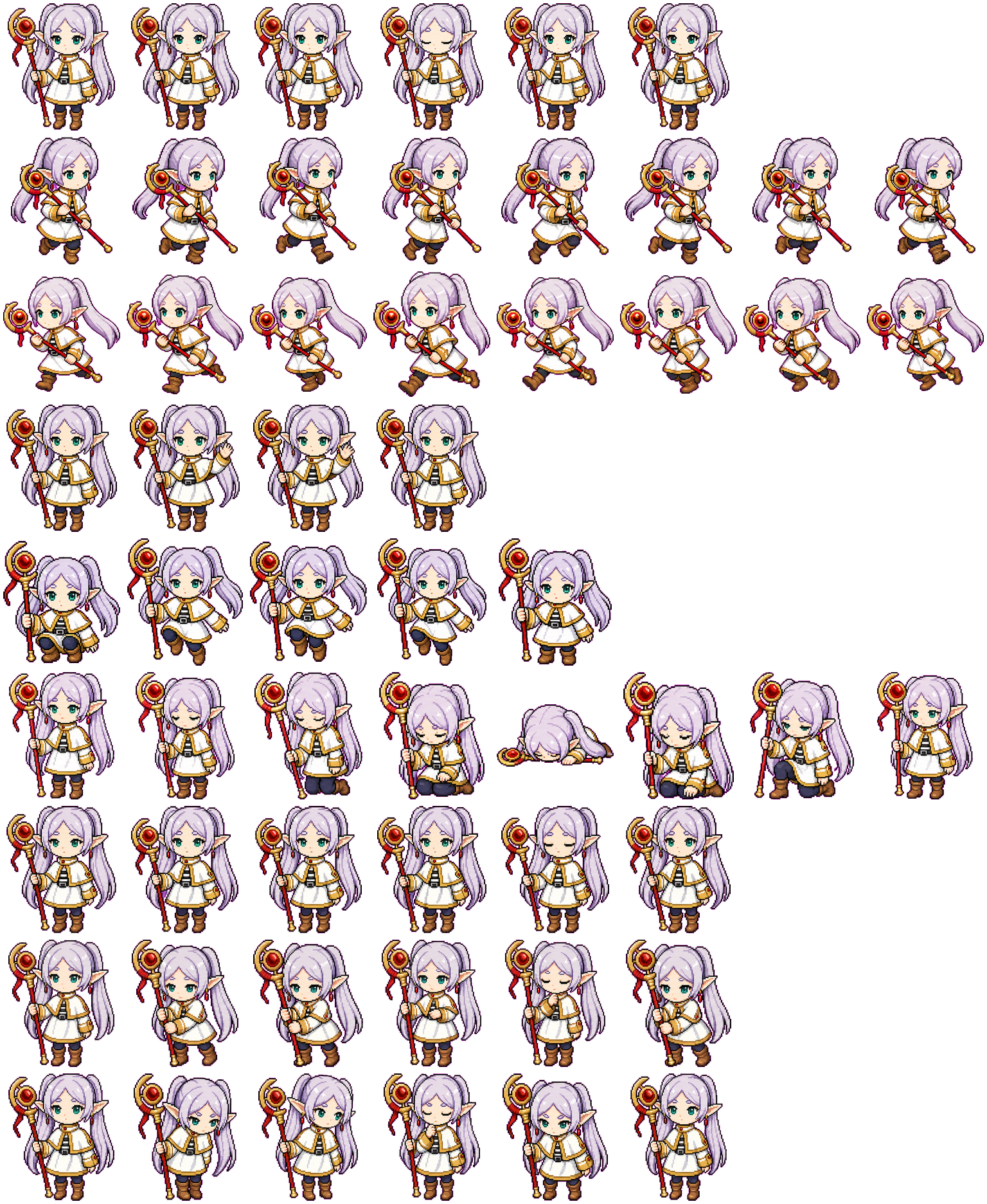 Frieren Agent Monitor animation sprites