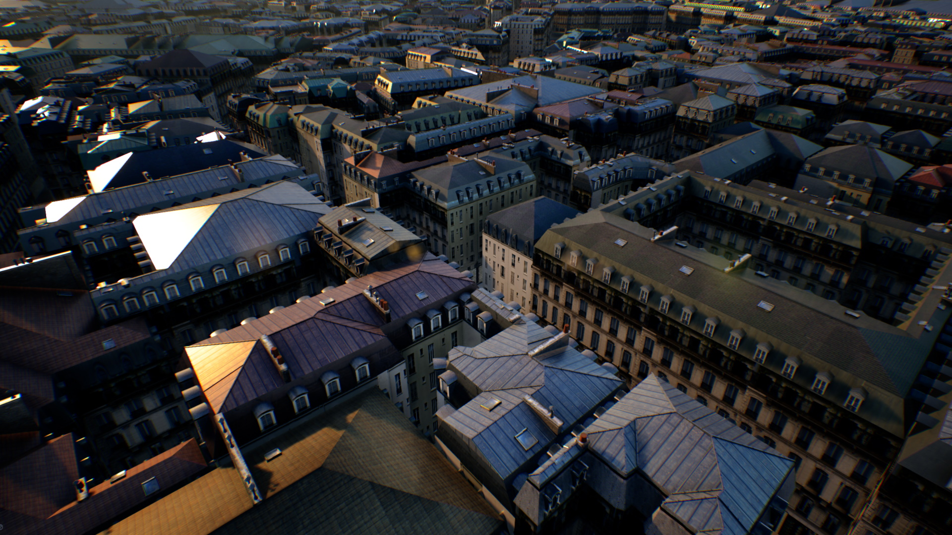 City generated using ArcGIS CityEngine for Unreal Engine