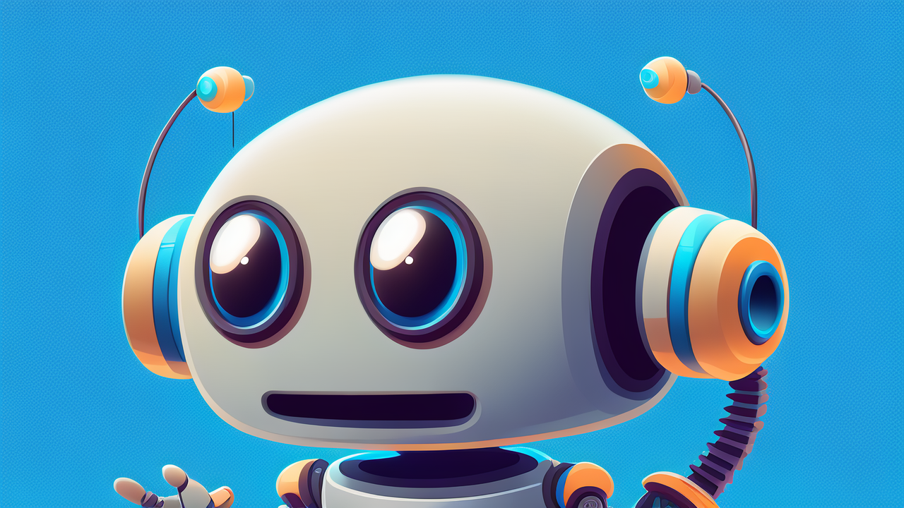 一个可爱的机器人 a cute robot