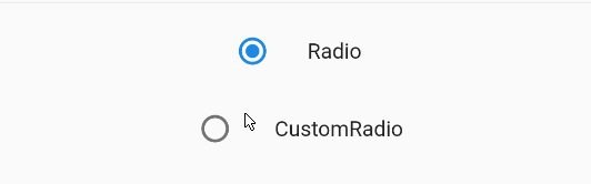 Flutter Custom Radio Button