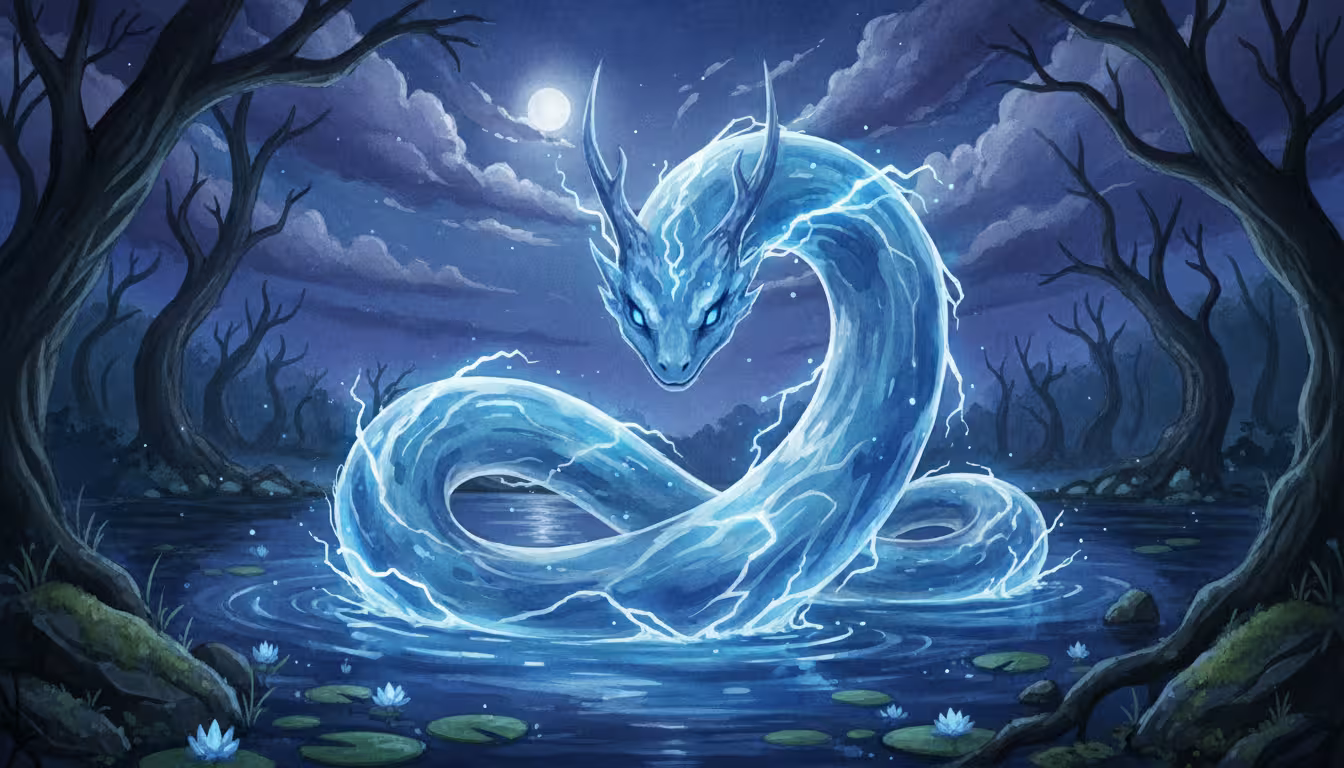 AI generated banner of a water snake