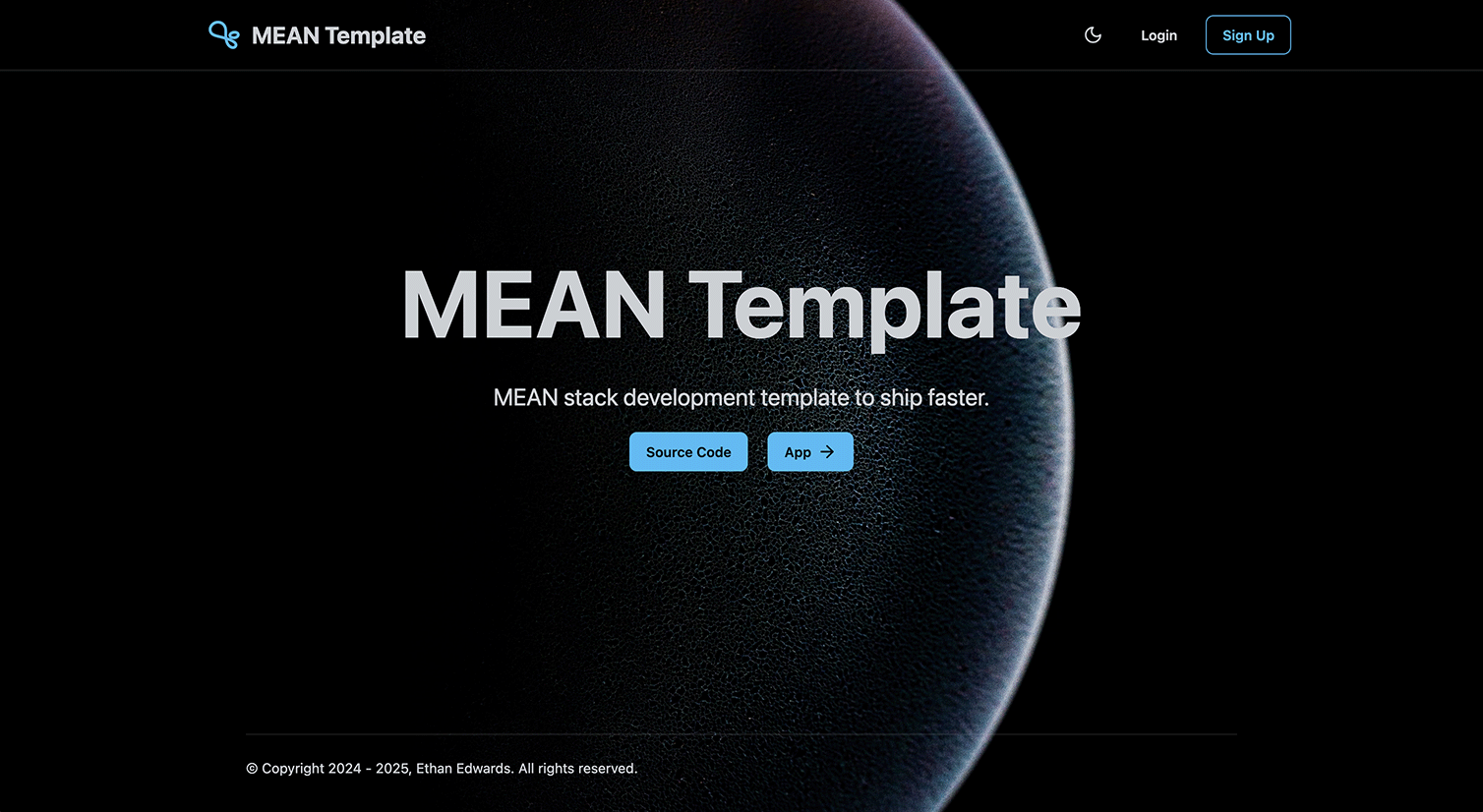 MEAN_Template 网站模板截图