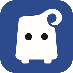 书童 Pagekin Logo：一张卷起页角的纸，两只圆眼睛