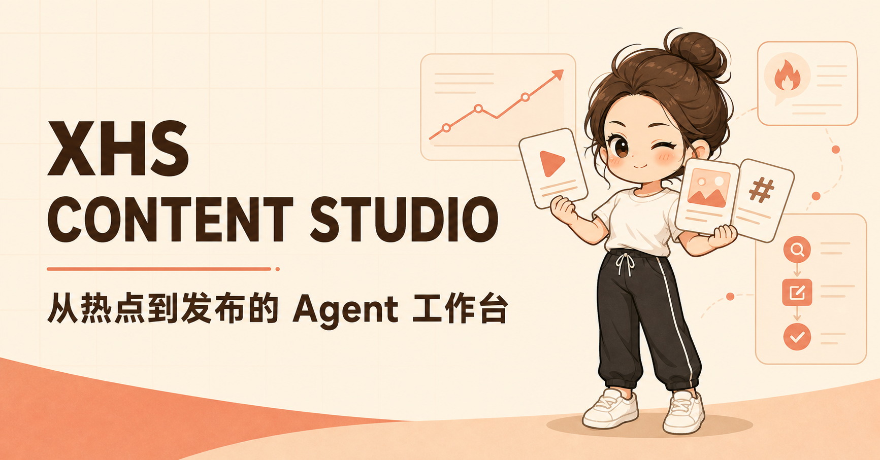 Agent 小红书工作台：从热点到发布的 Agent 工作流