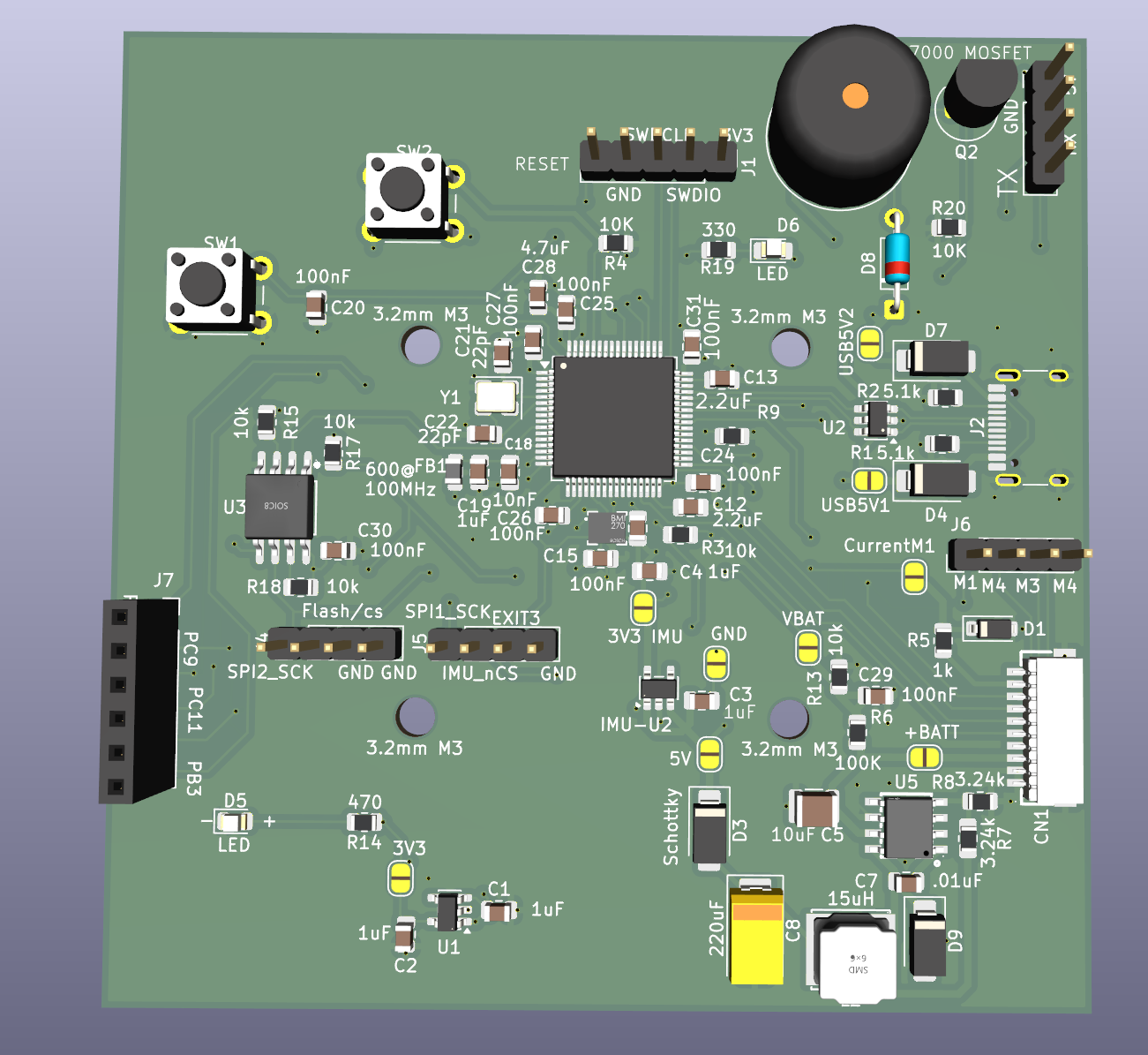 Drone PCB FC v2, from the project README