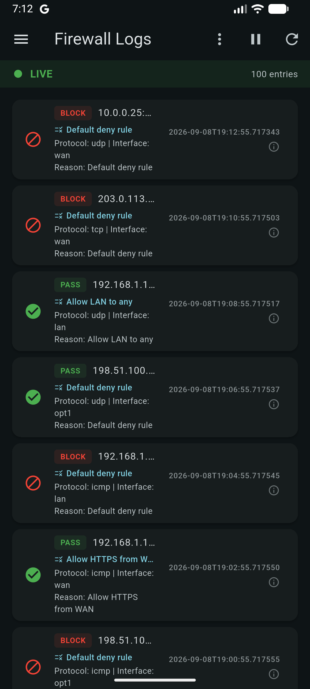 Firewall Logs