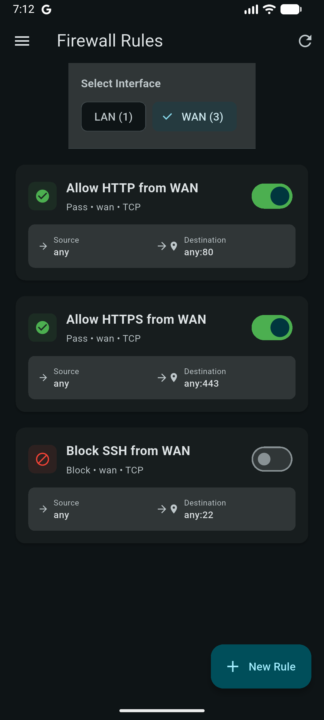 Firewall Rules