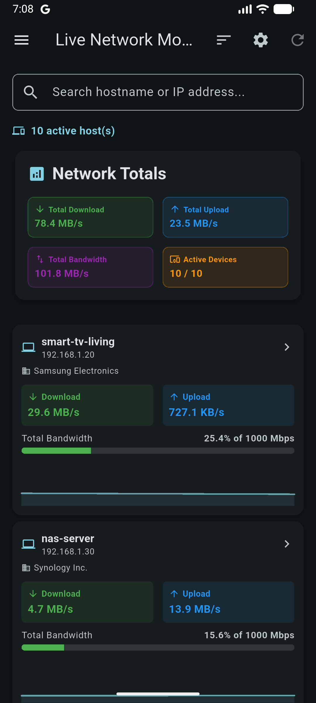 Live Network Monitor