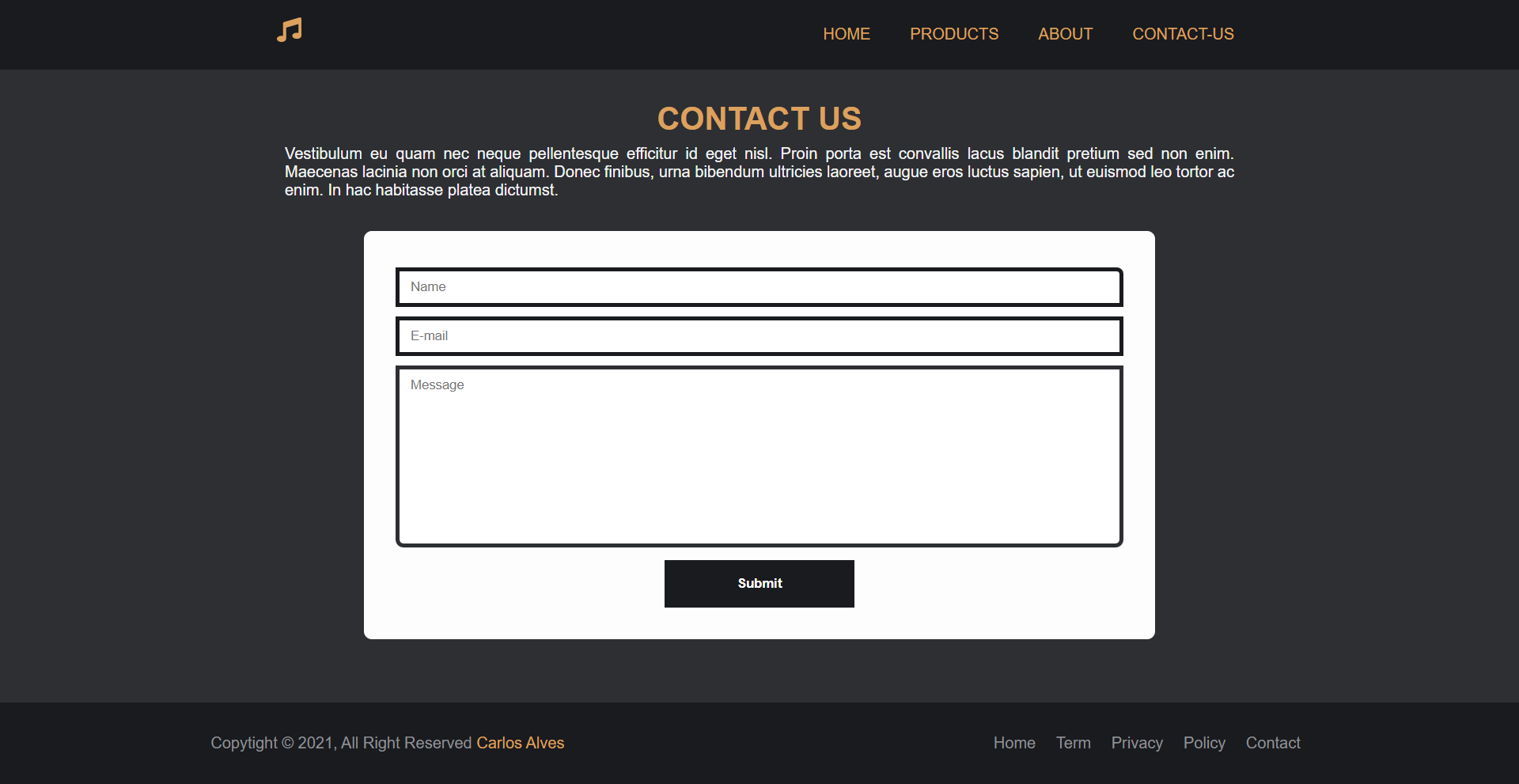 Contact-us page