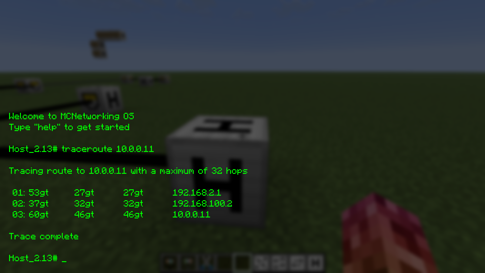 Traceroute command
