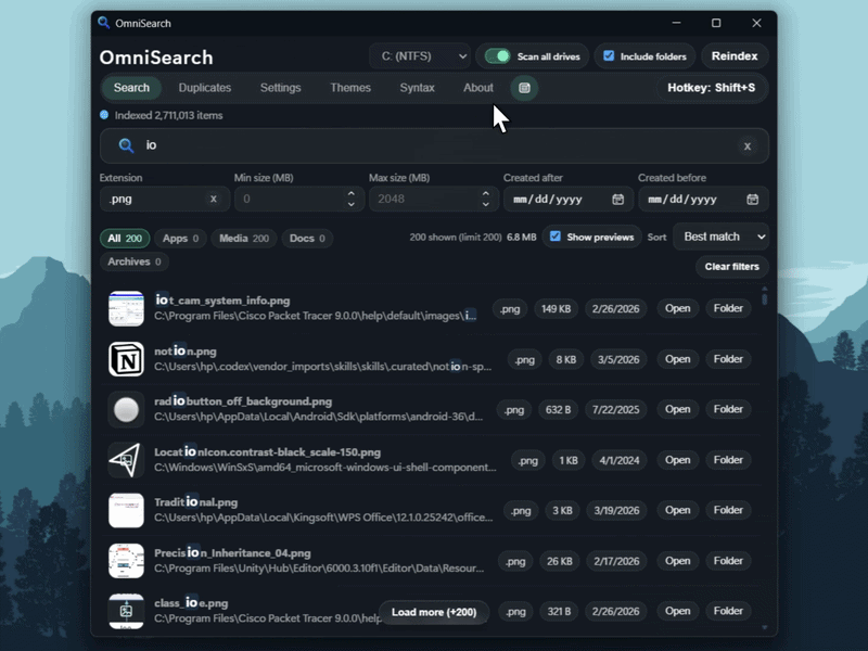 OmniSearch Screenshot
