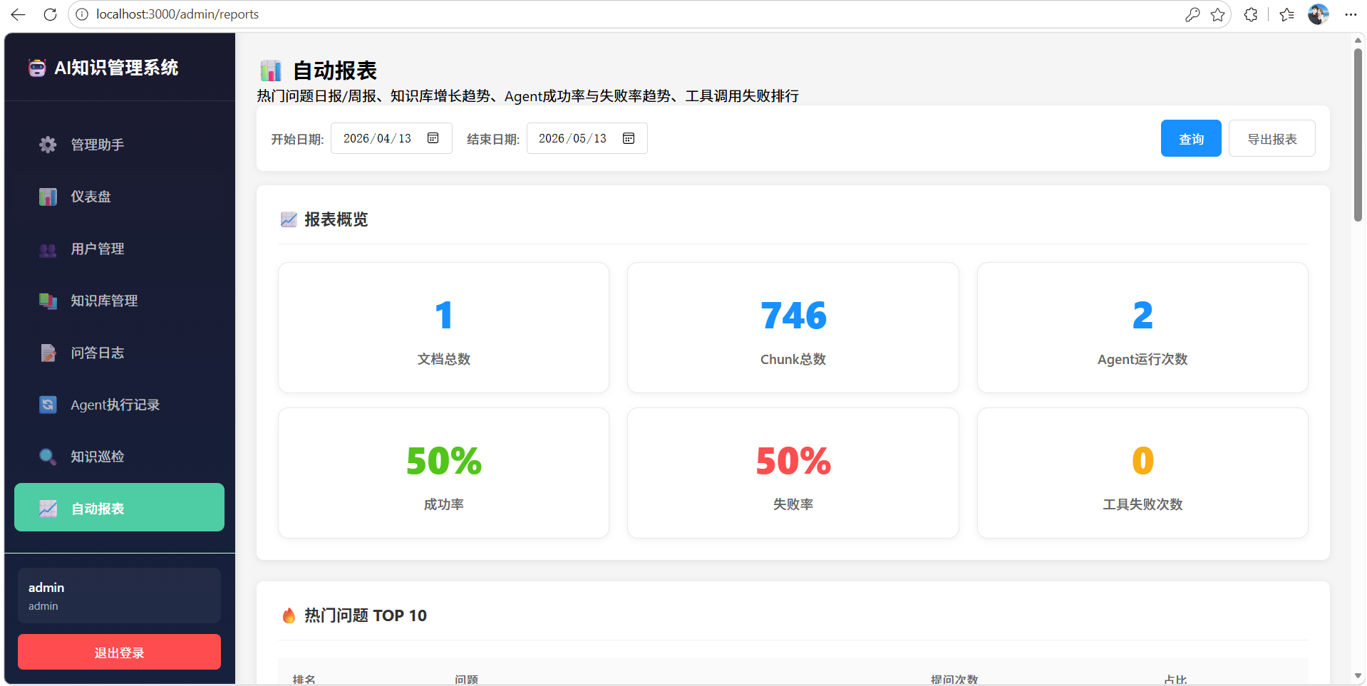 自动报表