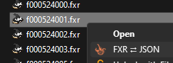 fxrjson context menu