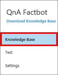 Opening the Knowledge Base page