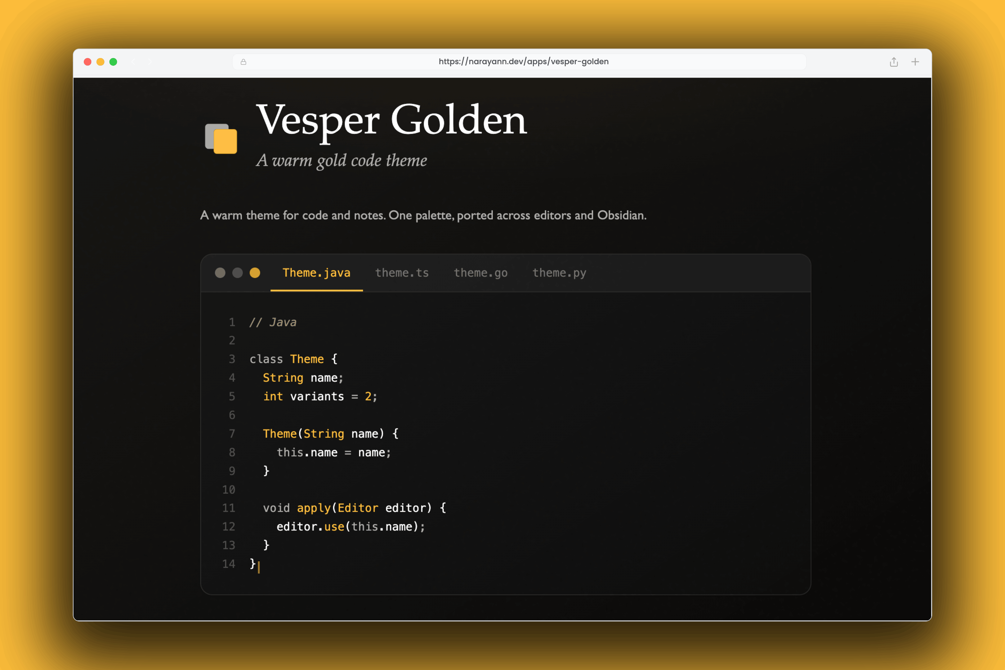 Vesper Golden preview