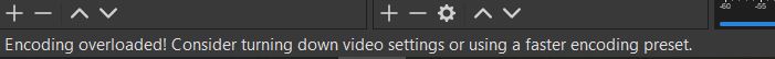 OBS recording overloaded