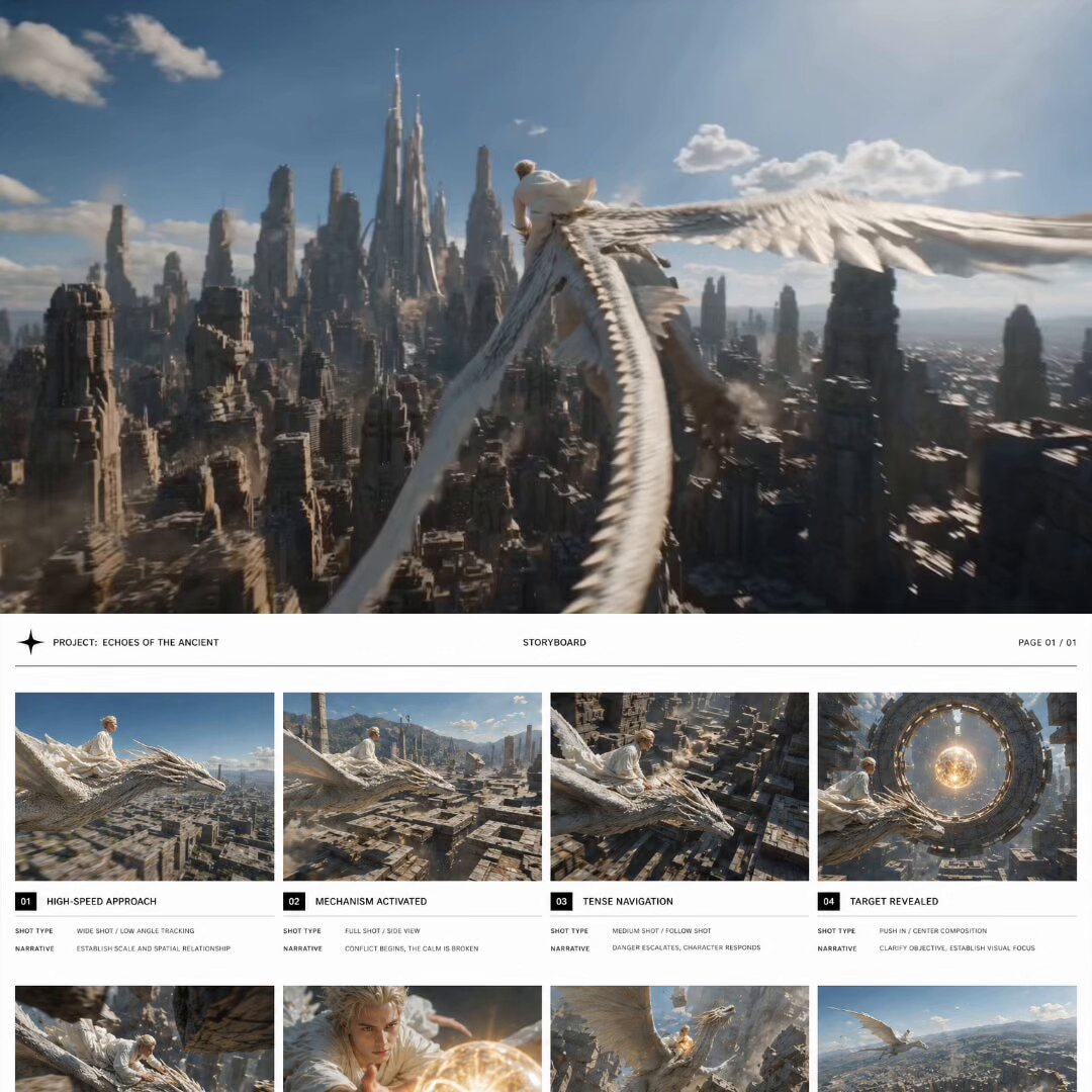 Storyboard-first workflow output