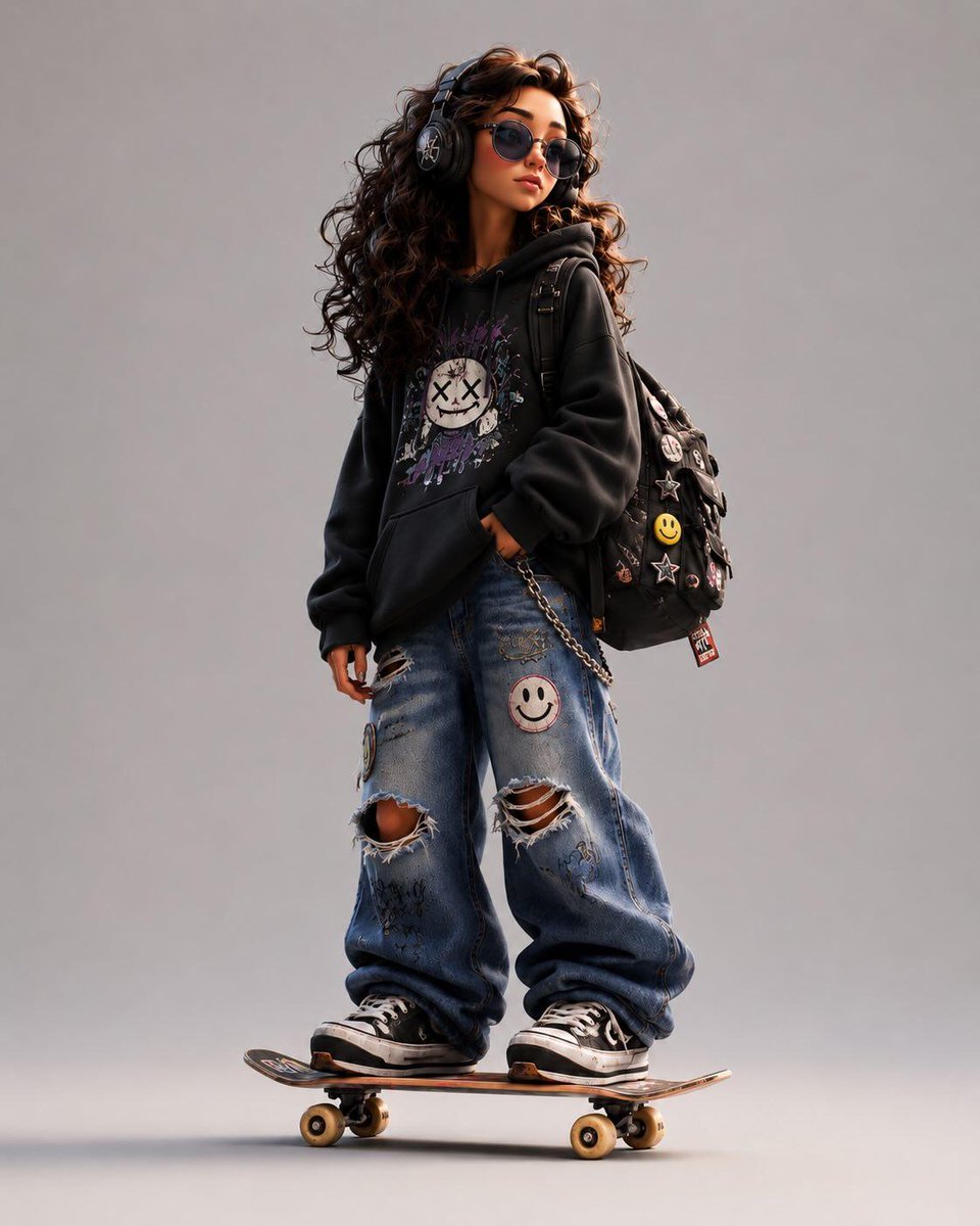 GPT-Image-2 Prompt Example - Stylized 3D Skater Character