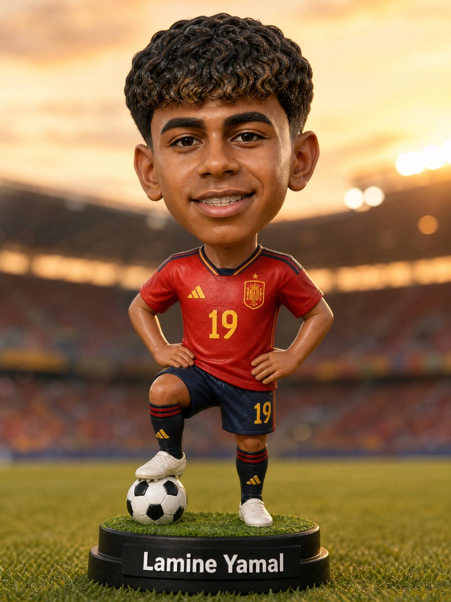 GPT-Image-2 Prompt Example - World Cup Bobblehead Figure