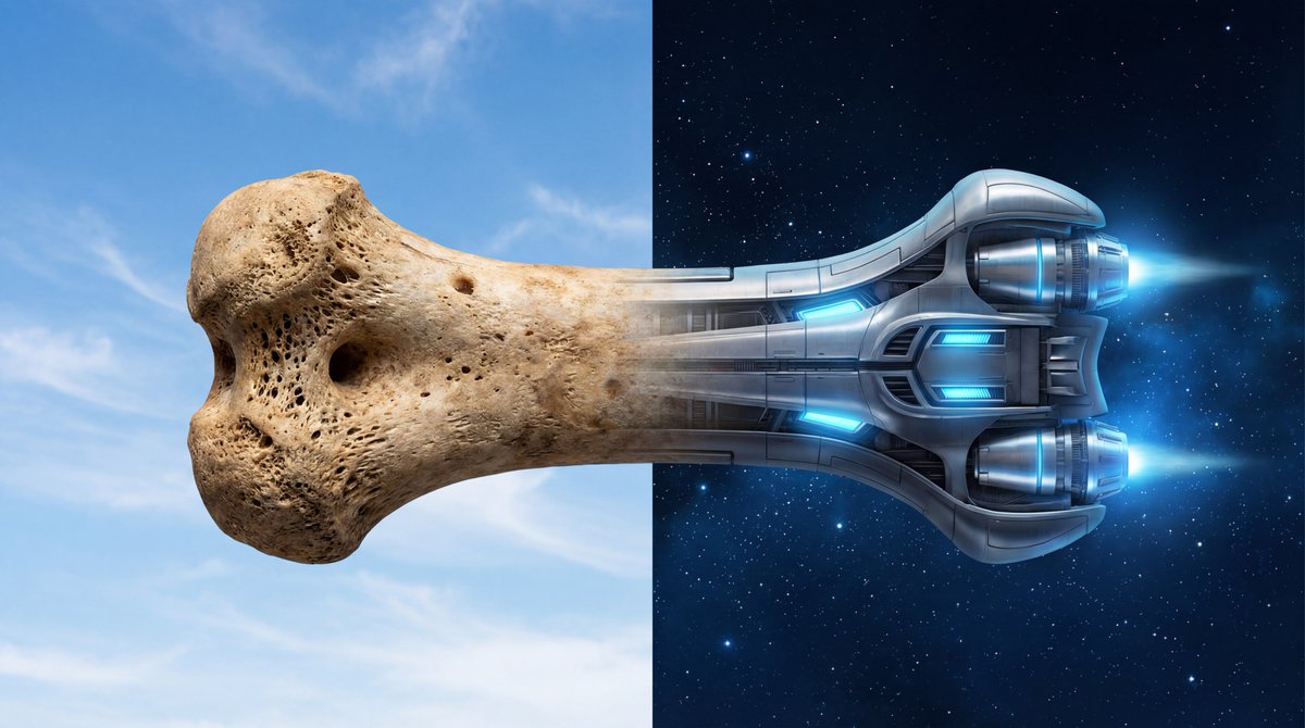 GPT-Image-2 Prompt Example - Dog Bone Spacecraft Morph