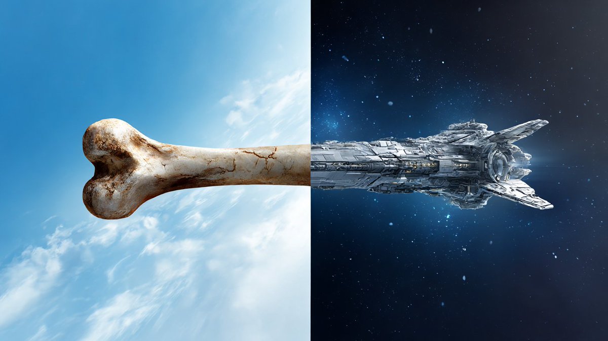GPT-Image-2 Prompt Example - Dog Bone Spacecraft Morph