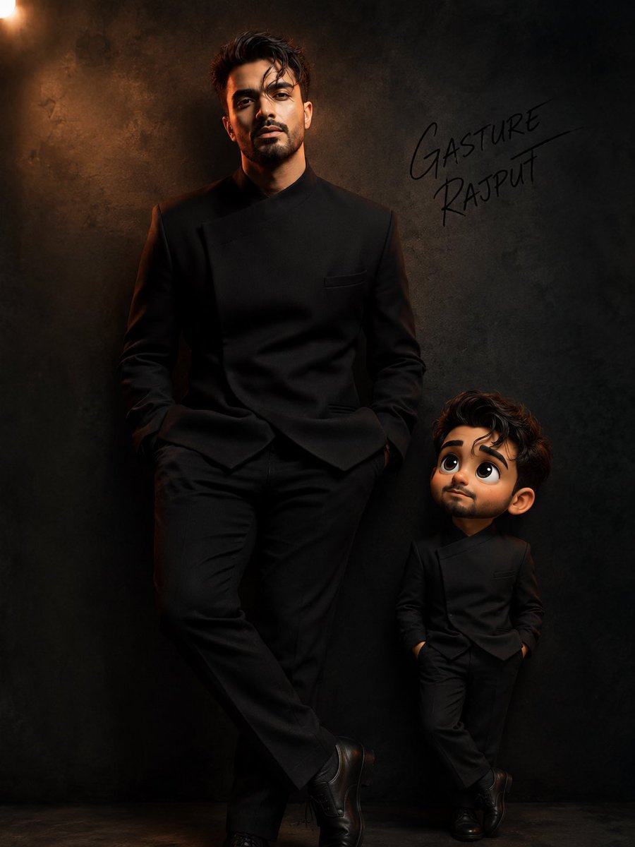 GPT-Image-2 Prompt Example - Luxury Portrait With Tiny Alter Ego