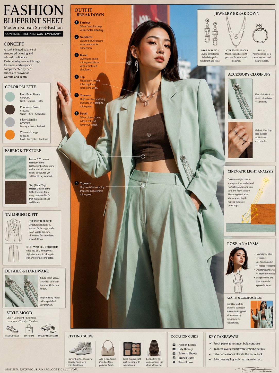 GPT-Image-2 Prompt Example - Fashion Blueprint Editorial Sheet