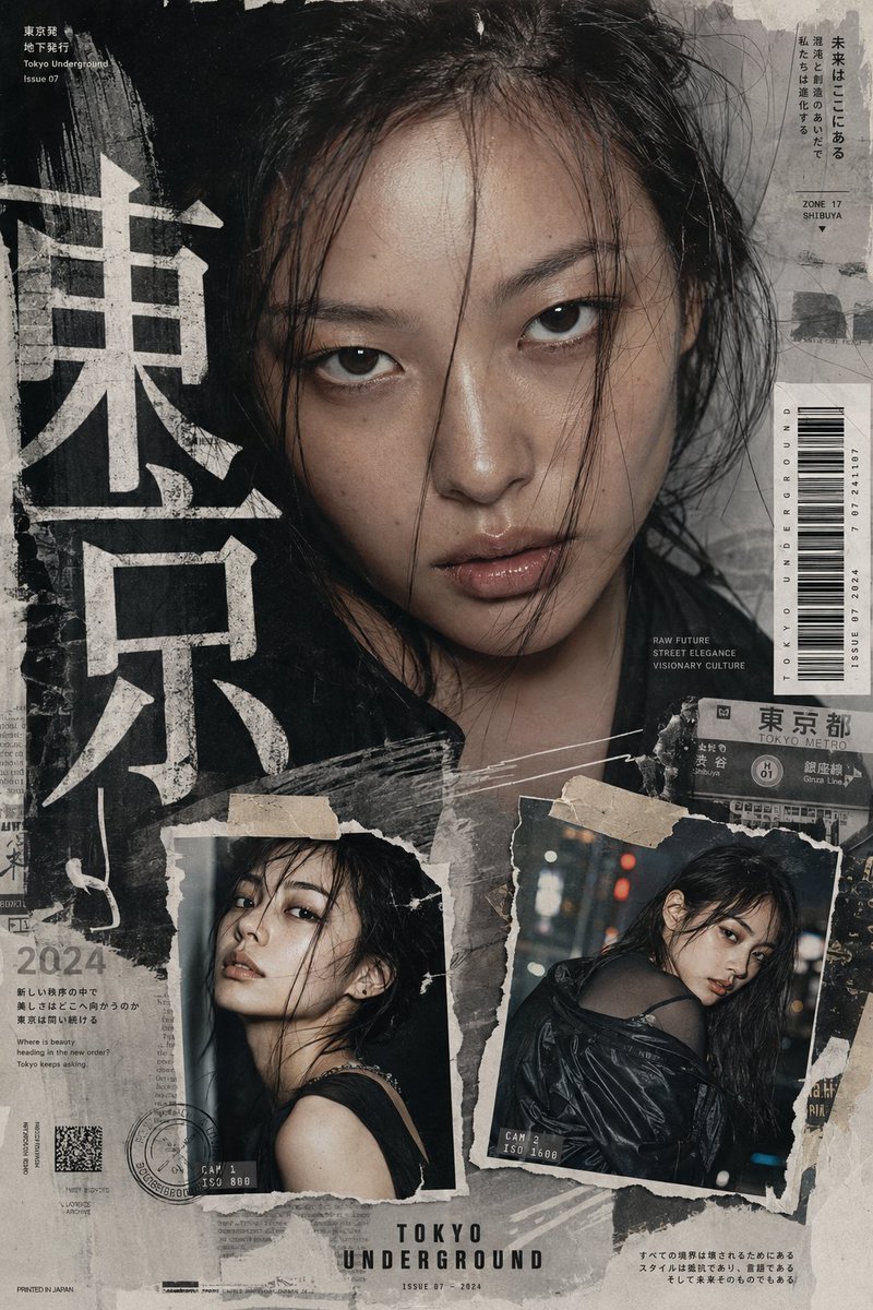 GPT-Image-2 Prompt Example - Avant-Garde Tokyo Fashion Zine Poster