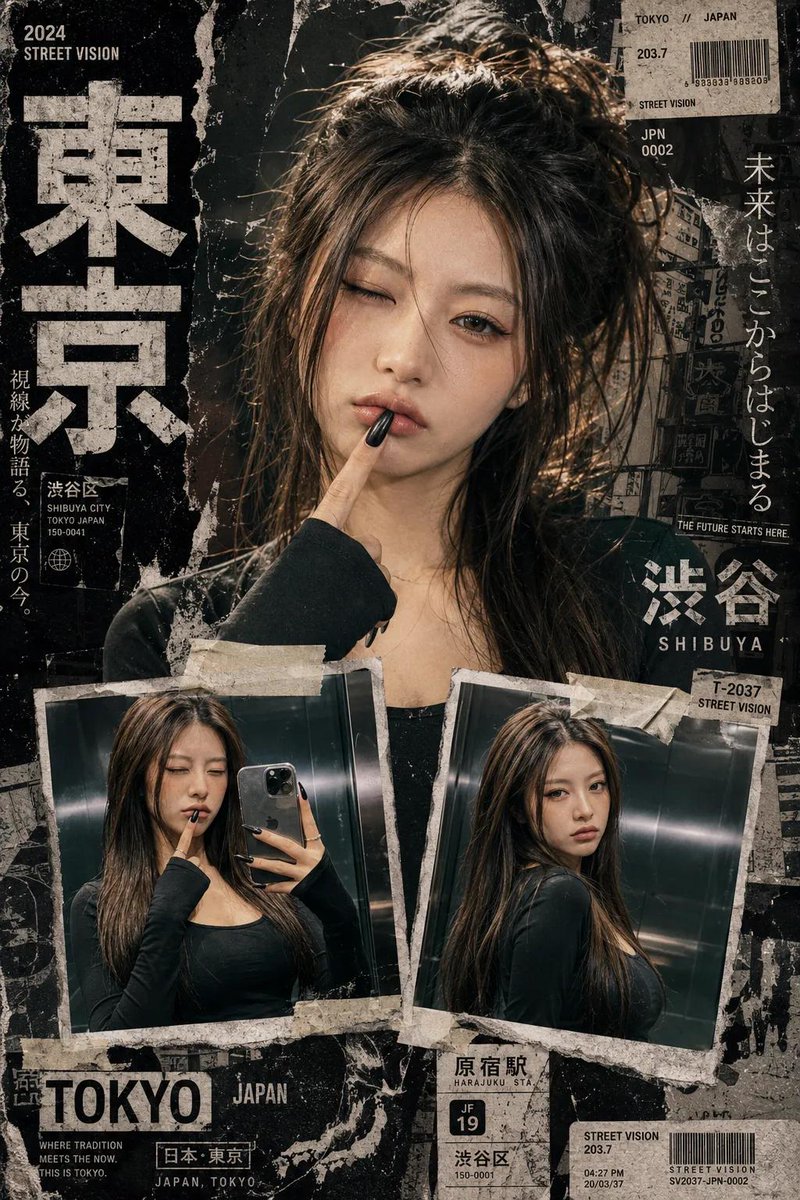 GPT-Image-2 Prompt Example - Y2K Japanese Street Collage Poster