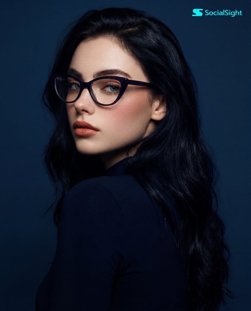 GPT-Image-2 Prompt Example - Cat-Eye Glasses Fashion Portrait