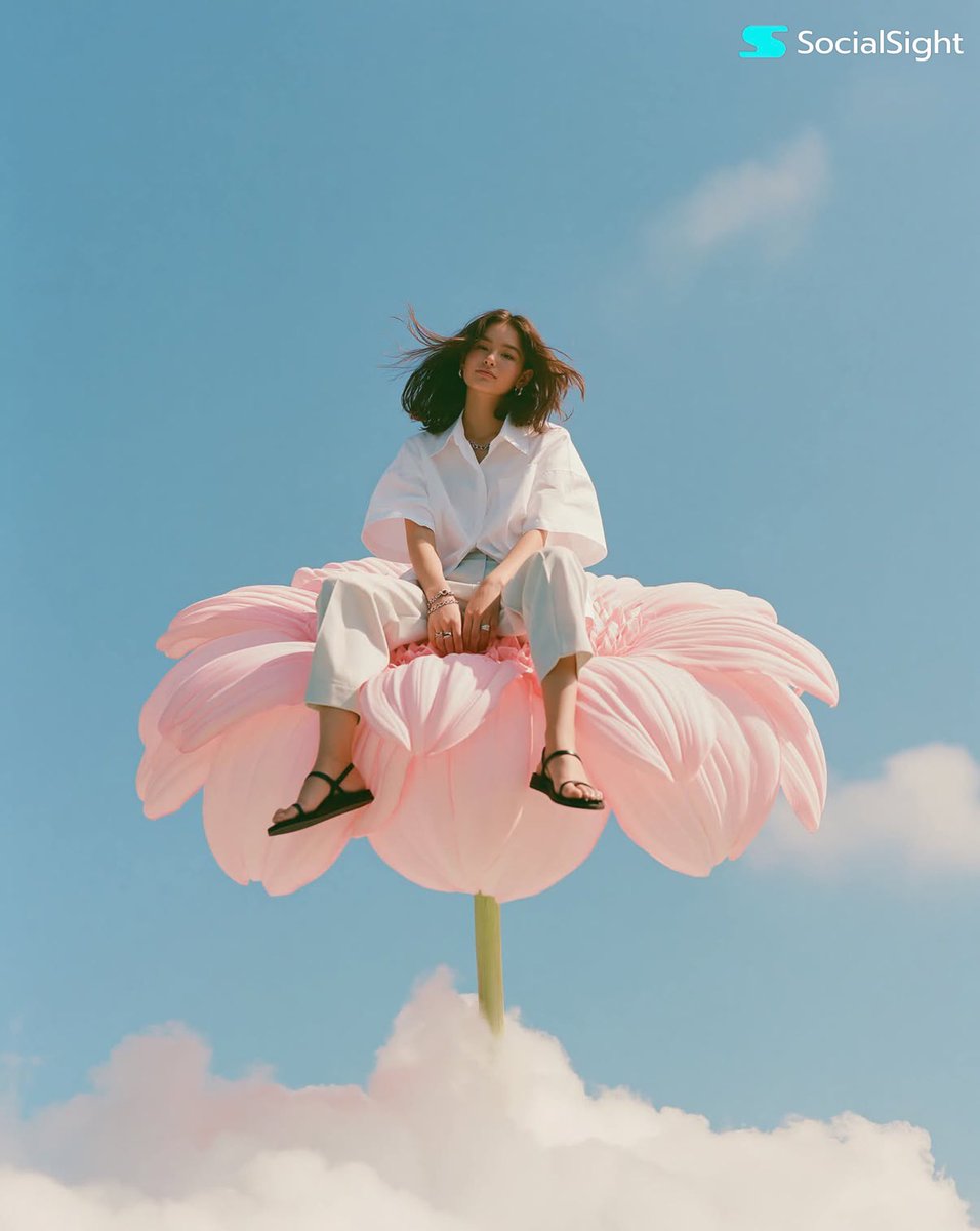 GPT-Image-2 Prompt Example - Cloud-Bloom Editorial Portrait