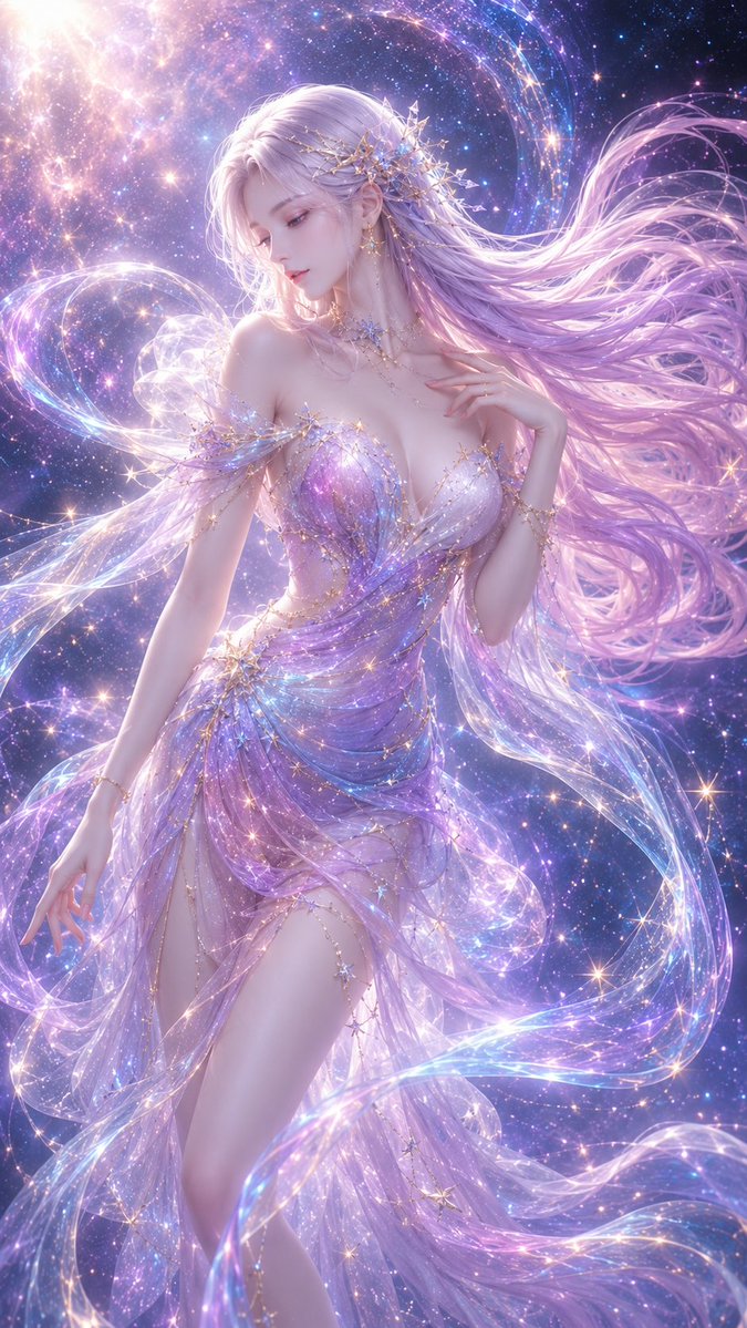 GPT-Image-2 Prompt Example - 星河入梦 3D CG 插画