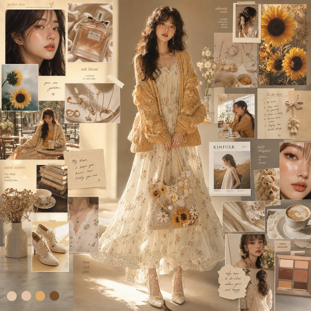 GPT-Image-2 Prompt Example - Korean Editorial Fashion Moodboard
