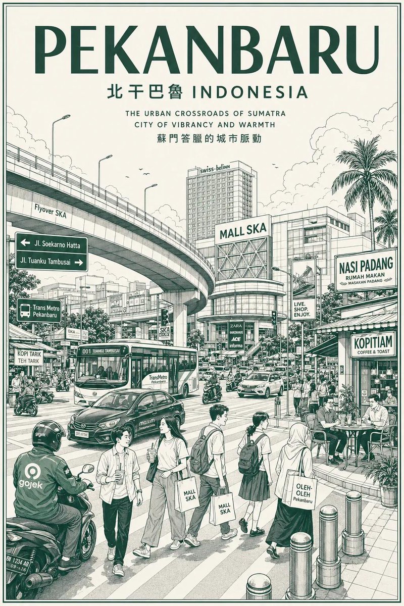 GPT-Image-2 Prompt Example - Vintage Monochrome City Travel Poster