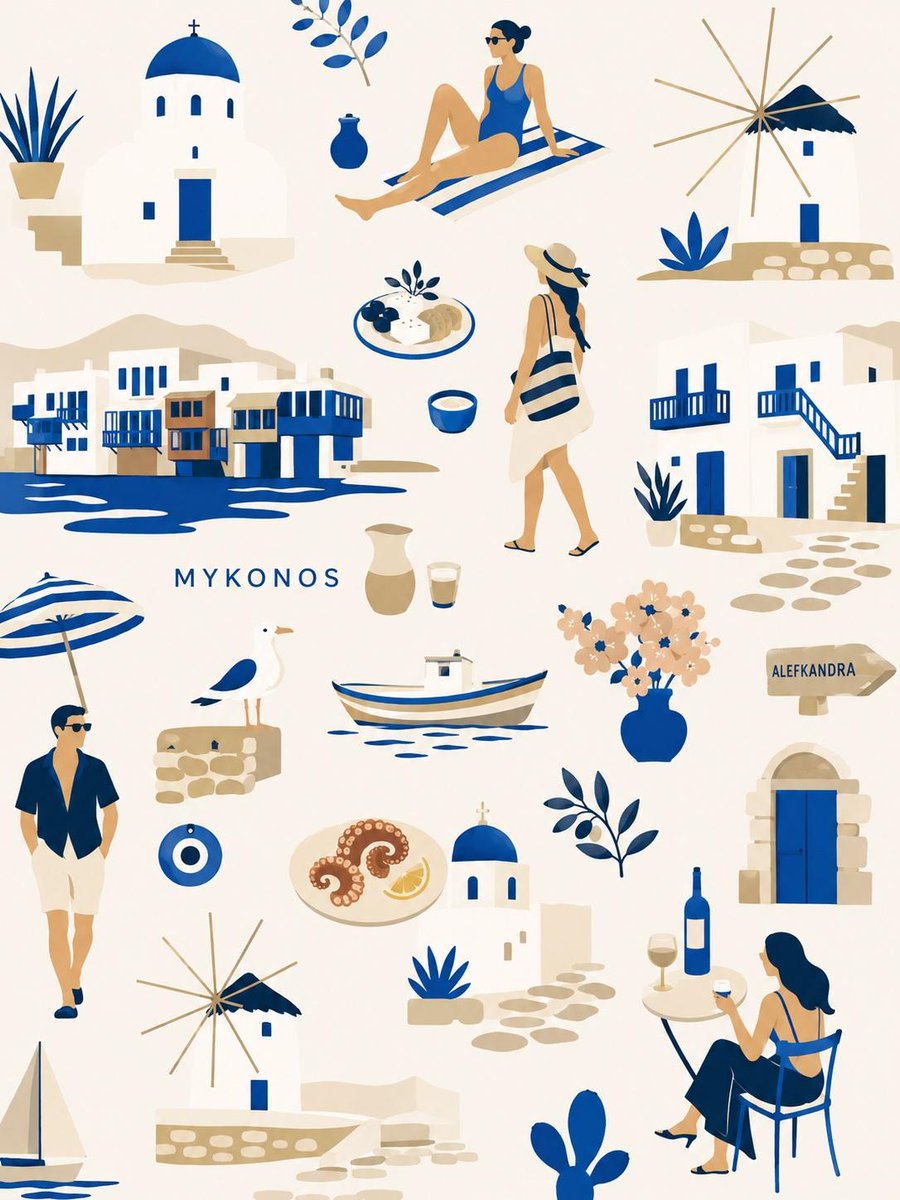 GPT-Image-2 Prompt Example - Flat-Vector City Lifestyle Collage