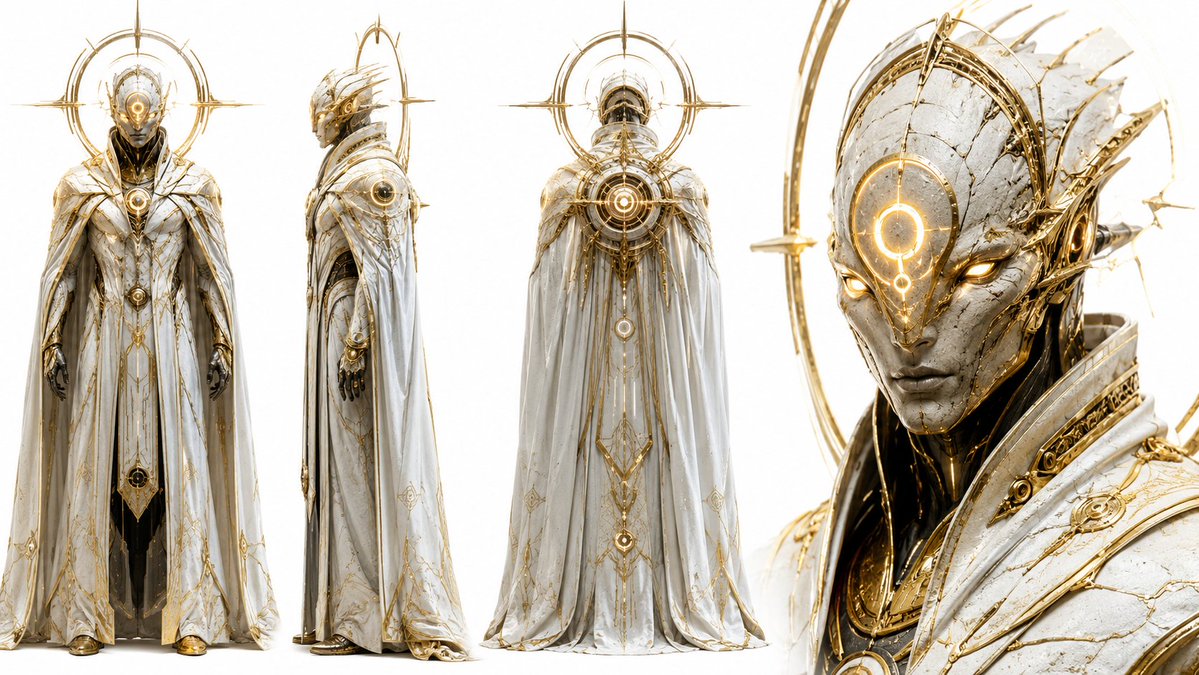 GPT-Image-2 Prompt Example - Sci-Fi Character Concept Sheet