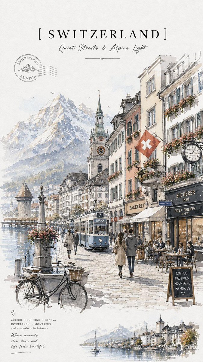 GPT-Image-2 Prompt Example - Vintage Watercolor Travel Poster