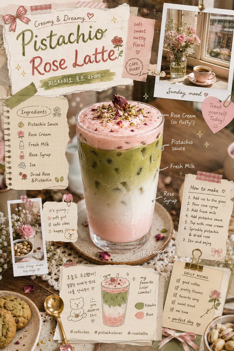 GPT-Image-2 Prompt Example - Retro Cafe Scrapbook Poster