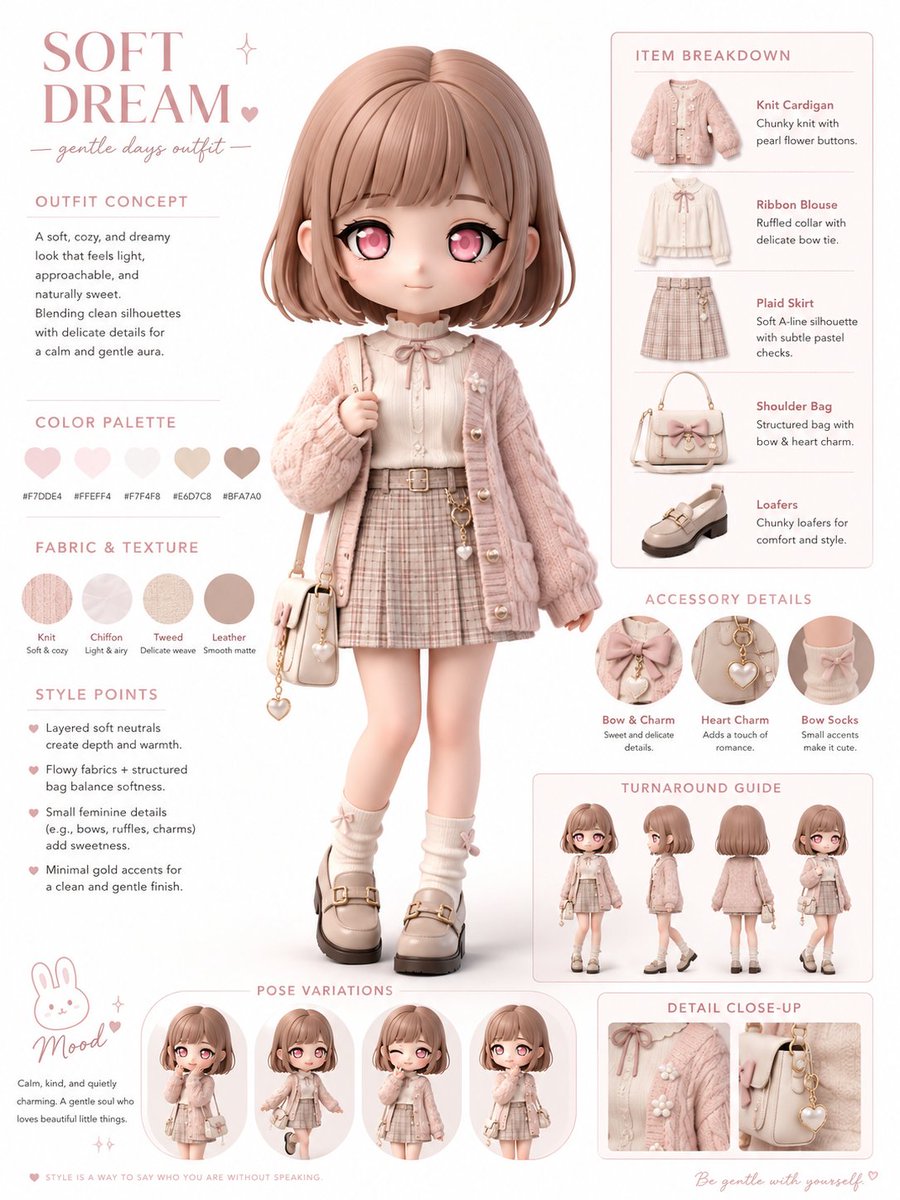 GPT-Image-2 Prompt Example - Chibi Fashion Infographic