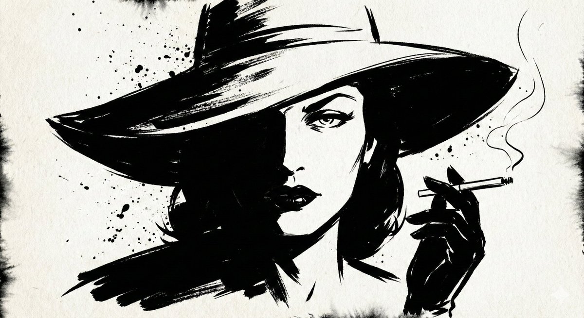 GPT-Image-2 Prompt Example - Ink Noir Portrait