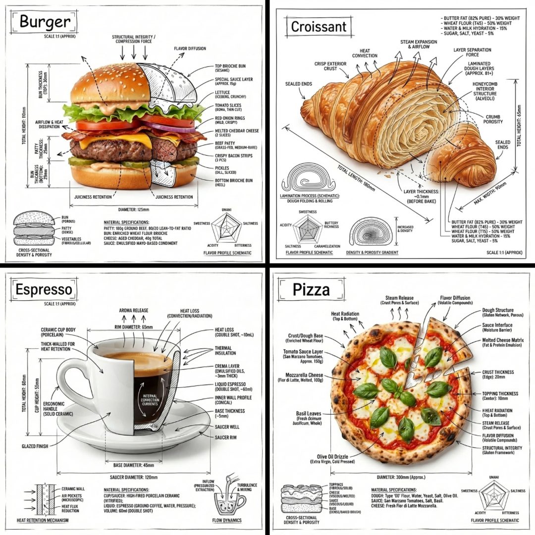 GPT-Image-2 Prompt Example - Technical Food Annotation Infographic