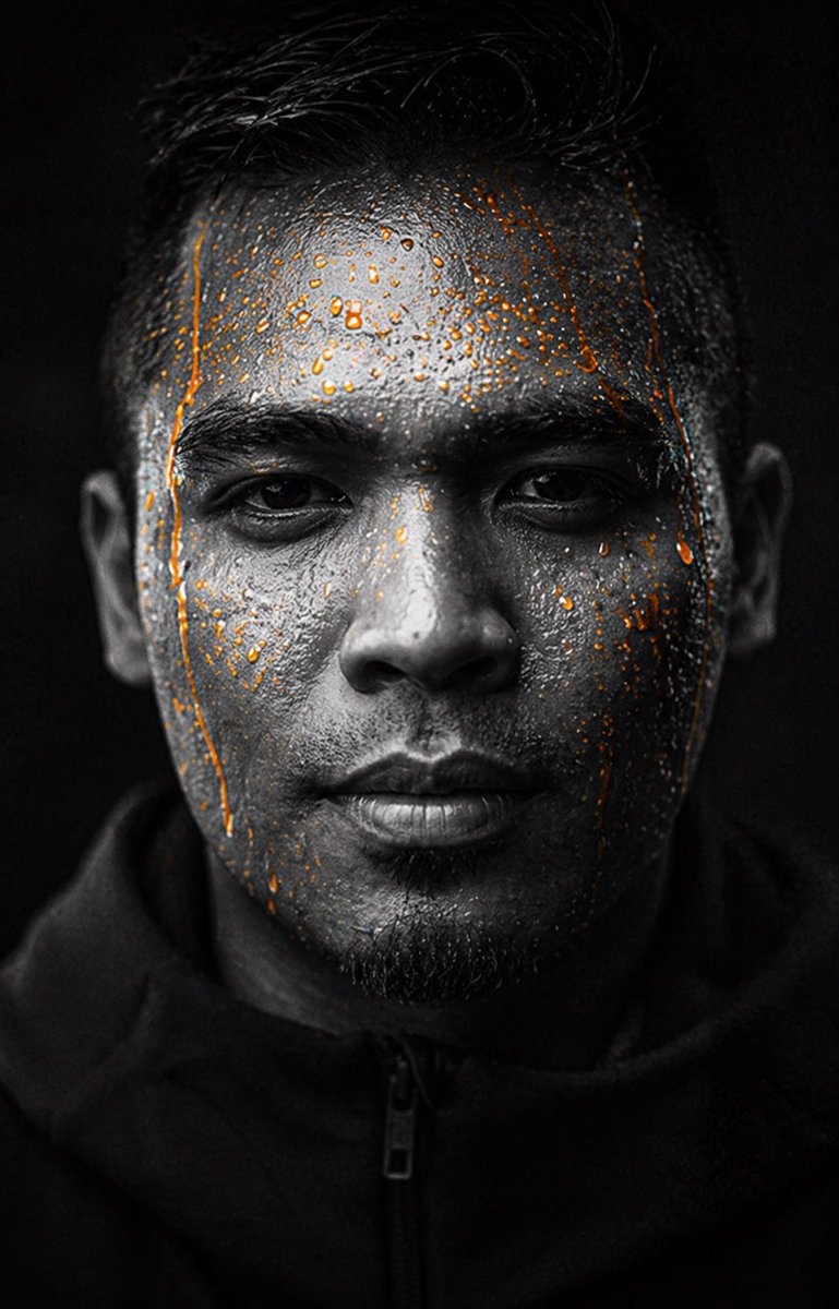 Dark Gatorade-Style Portrait generated image example