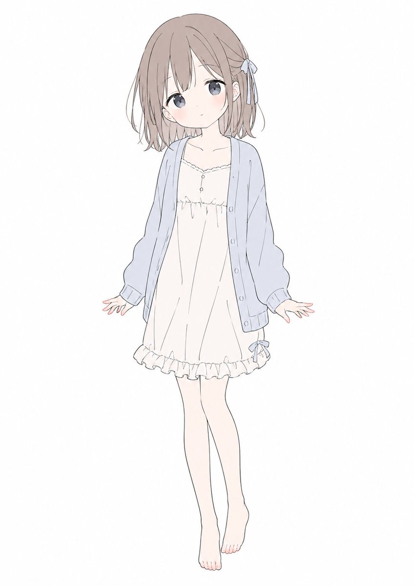 Soft Pastel Anime Girl Full Body generated image example