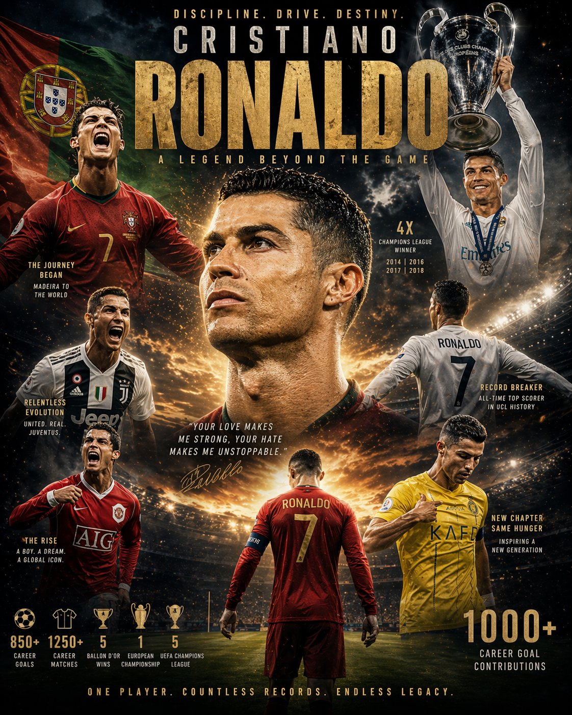 Epic Career Moments Cinematic Poster Template generated image example
