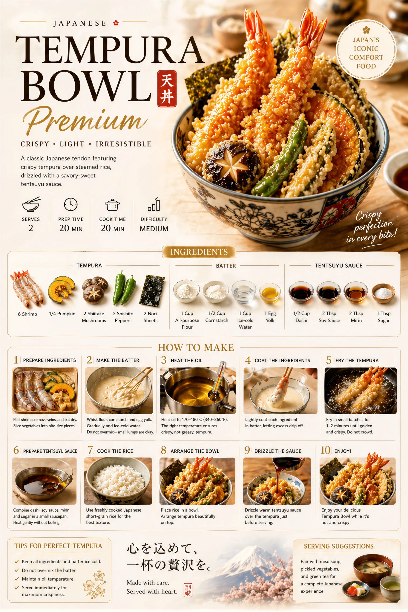 Premium Food Recipe Poster Elegant Layout generated image example