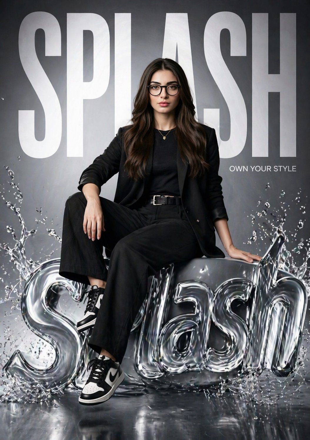 SPLASH Fashion Brand Hyper-Realistic Campaign Poster generated image example